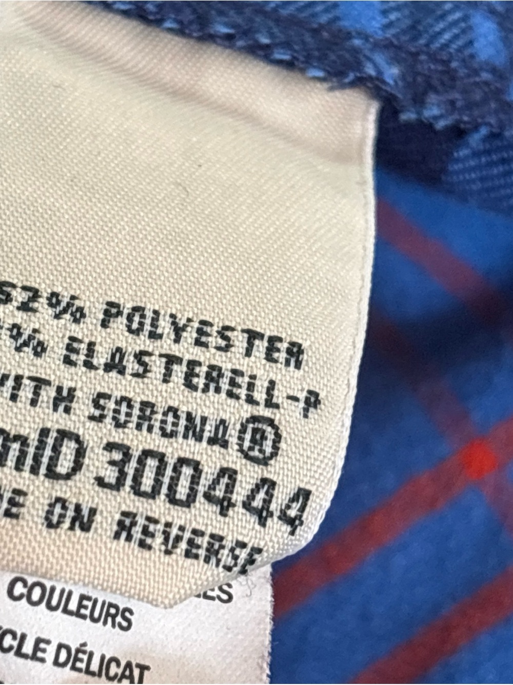 LL Bean Whisper Lodge Flannel Shirt Womens XL Blue Red Plaid Long Sleeve Pockets - Picture 4 of 6